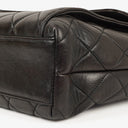 Chanel Black Quilted Leather CC Front Pocket Tote Bag