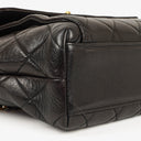 Chanel Black Quilted Leather CC Front Pocket Tote Bag