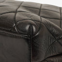 Chanel Black Quilted Leather CC Front Pocket Tote Bag