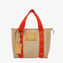 Louis Vuitton Antiguas Cabas PM Beige/Red Toile Canvas Bag