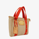 Louis Vuitton Antiguas Cabas PM Beige/Red Toile Canvas Bag
