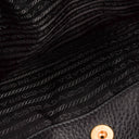 Prada Vitello Daino Black Leather Bag