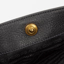 Prada Vitello Daino Black Leather Bag