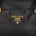 Prada Vitello Daino Black Leather Bag