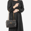 Chanel Black Quilted Leather CC Front Pocket Tote Bag
