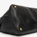 Prada Vitello Daino Black Leather Bag