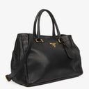 Prada Vitello Daino Black Leather Bag
