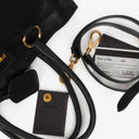 Prada Vitello Daino Black Leather Bag