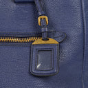 Prada Blue Leather Tote Bag