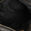 Miu Miu Matelasse Black Leather Tote Bag