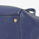 Prada Blue Leather Tote Bag