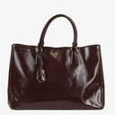 Prada Galleria Large Saffiano Patent Leather Tote Bag