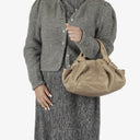 Loewe Beige Aire Nappa Anagram Shoulder Bag