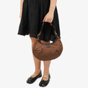 Gucci Brown Canvas/Leather Hobo Web Shoulder Bag