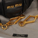 Miu Miu Matelasse Black Leather Tote Bag