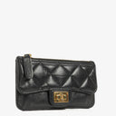 Chanel Black Quilted Leather Coin Purse