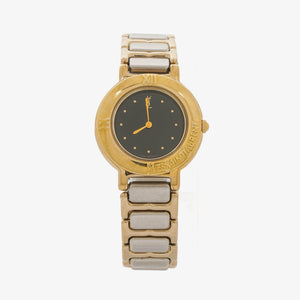 Yves Saint Laurent YSL Logo Two-Tone Stainless Steel Watch