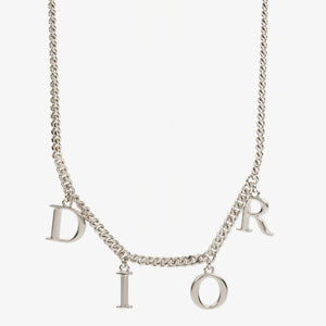 Christian Dior Dior Letters Metal Necklace
