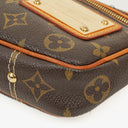 Louis Vuitton Monogram Coated Canvas Riveting Limited Edition Pochette Accessories Clutch Bag