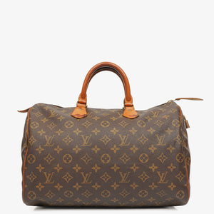 Louis Vuitton Speedy 35 Monogram Canvas Handbag