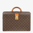 Louis Vuitton Monogram Canvas Serviette Fermoir Briefcase Bag