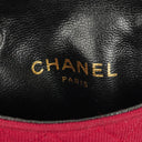 Chanel Micro Jersey Quilted Red Flap Bag