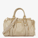 Miu Miu Vitello Lux Talco Satchel Bag