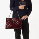 Chanel 2.55 Reissue Burgundy Patent Leather Tote Bag