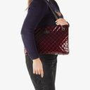 Chanel 2.55 Reissue Burgundy Patent Leather Tote Bag