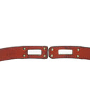 Hermes Kelly Double Tour Rouge H Swift Leather Bracelet Palladium Hardware