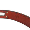 Hermes Kelly Double Tour Rouge H Swift Leather Bracelet Palladium Hardware