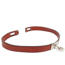 Hermes Kelly Double Tour Rouge H Swift Leather Bracelet Palladium Hardware