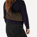 Fendi Tobacco Zucca Canvas Chef Hobo Bag