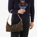 Fendi Tobacco Zucca Canvas Chef Hobo Bag