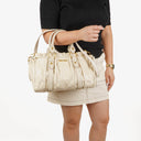 Miu Miu Vitello Lux Talco Satchel Bag