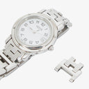 Hermes Clipper Quartz Watch Stainless Steel