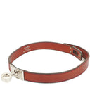 Hermes Kelly Double Tour Rouge H Swift Leather Bracelet Palladium Hardware
