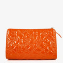 Chanel Lucky Charm Orange Patent Leather Pochatte