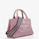 Prada Canapa Alabastro Logo Tote Bag