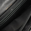 Chanel Large Boy Gusset Black Leather Quilted Flap Wallet
