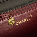 Chanel Classic Full Flap Bag Black Quilted Lambskin 24K Gold-Plated Hardware