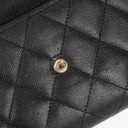 Chanel Large Boy Gusset Black Leather Quilted Flap Wallet