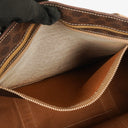 Celine Macadam Triomphe Brown Shoulder Bag