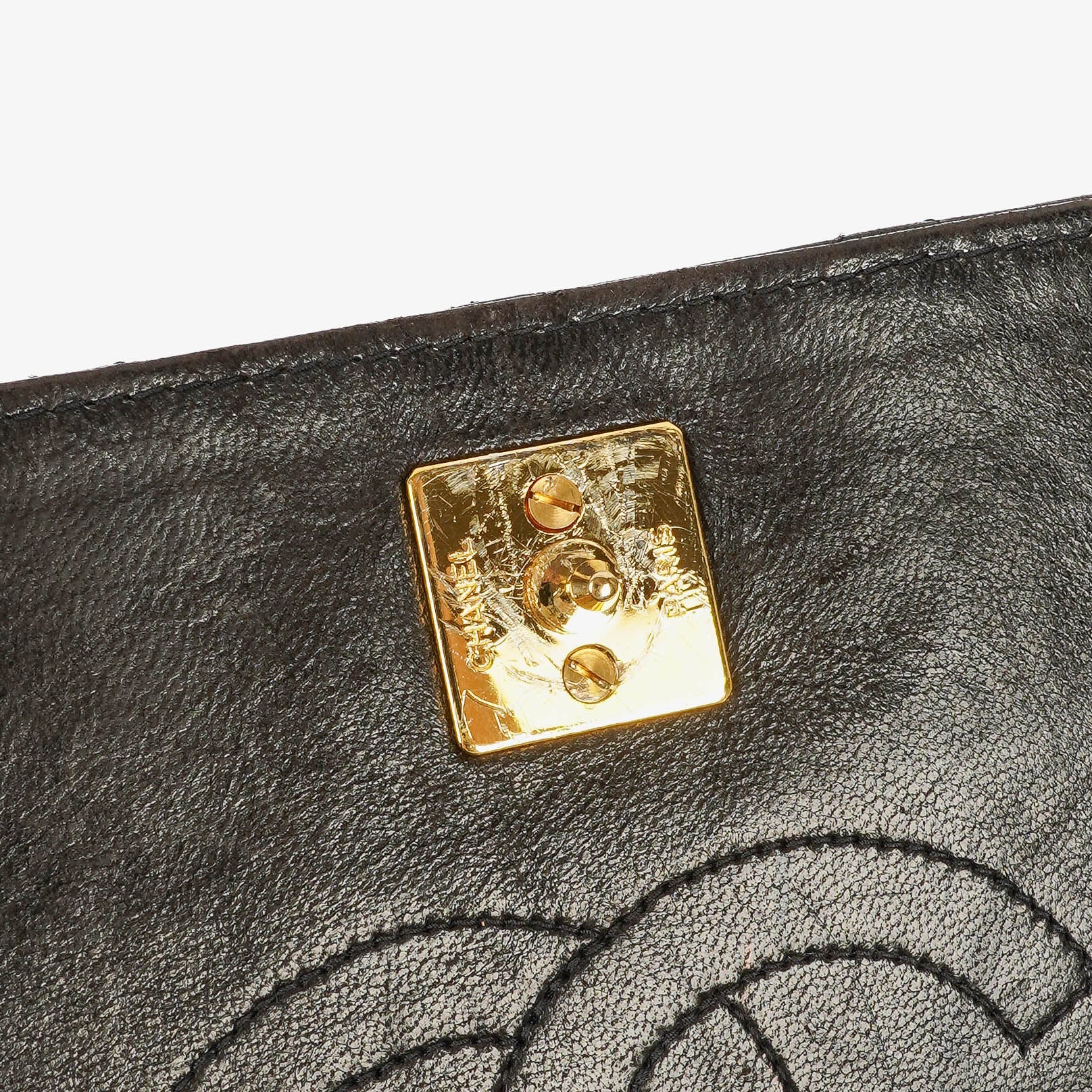 Chanel Classic Full Flap Bag Black Quilted Lambskin 24K Gold-Plated Hardware