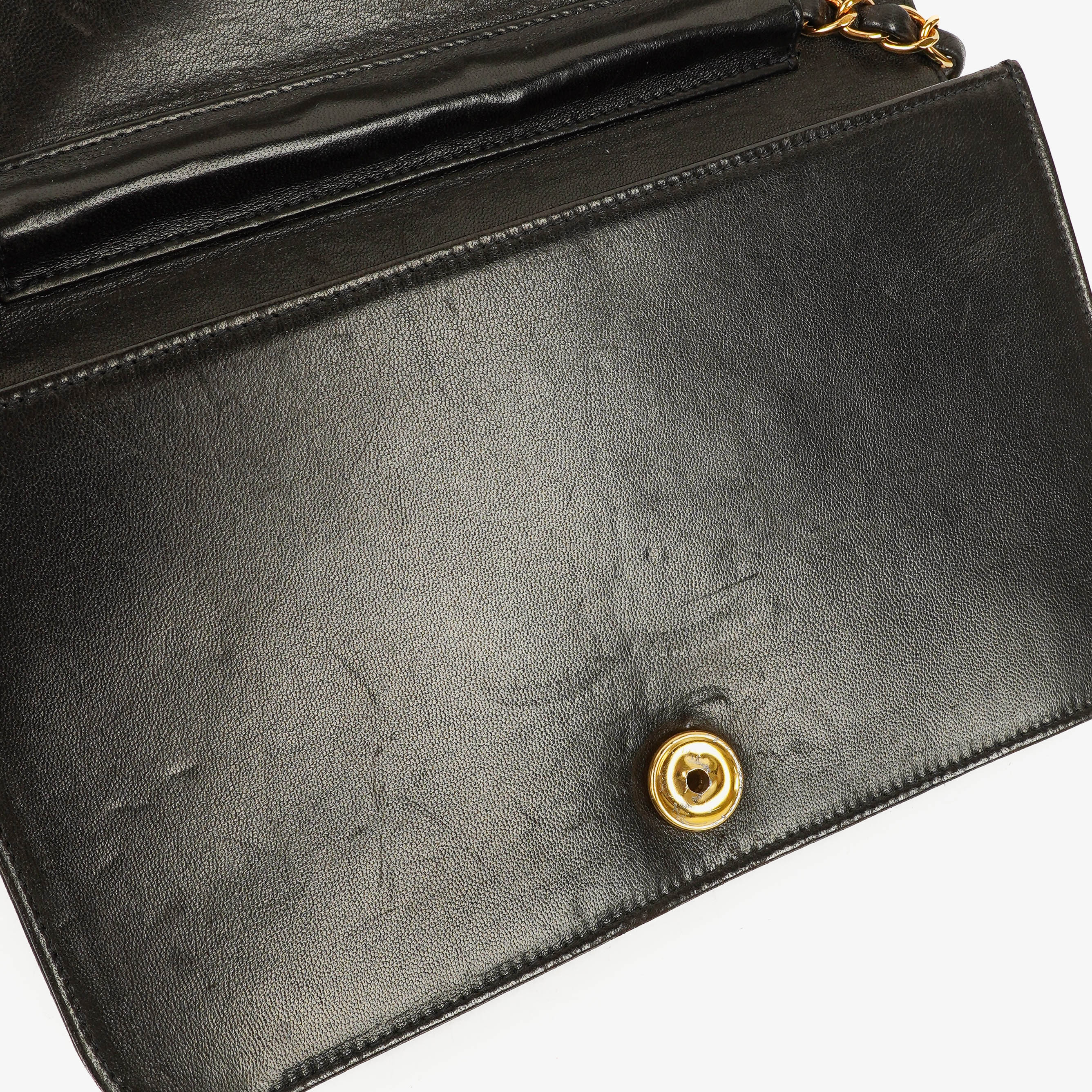 Chanel Classic Full Flap Bag Black Quilted Lambskin 24K Gold-Plated Hardware