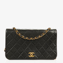 Chanel Classic Full Flap Bag Black Quilted Lambskin 24K Gold-Plated Hardware