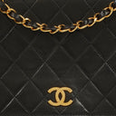 Chanel Classic Full Flap Bag Black Quilted Lambskin 24K Gold-Plated Hardware