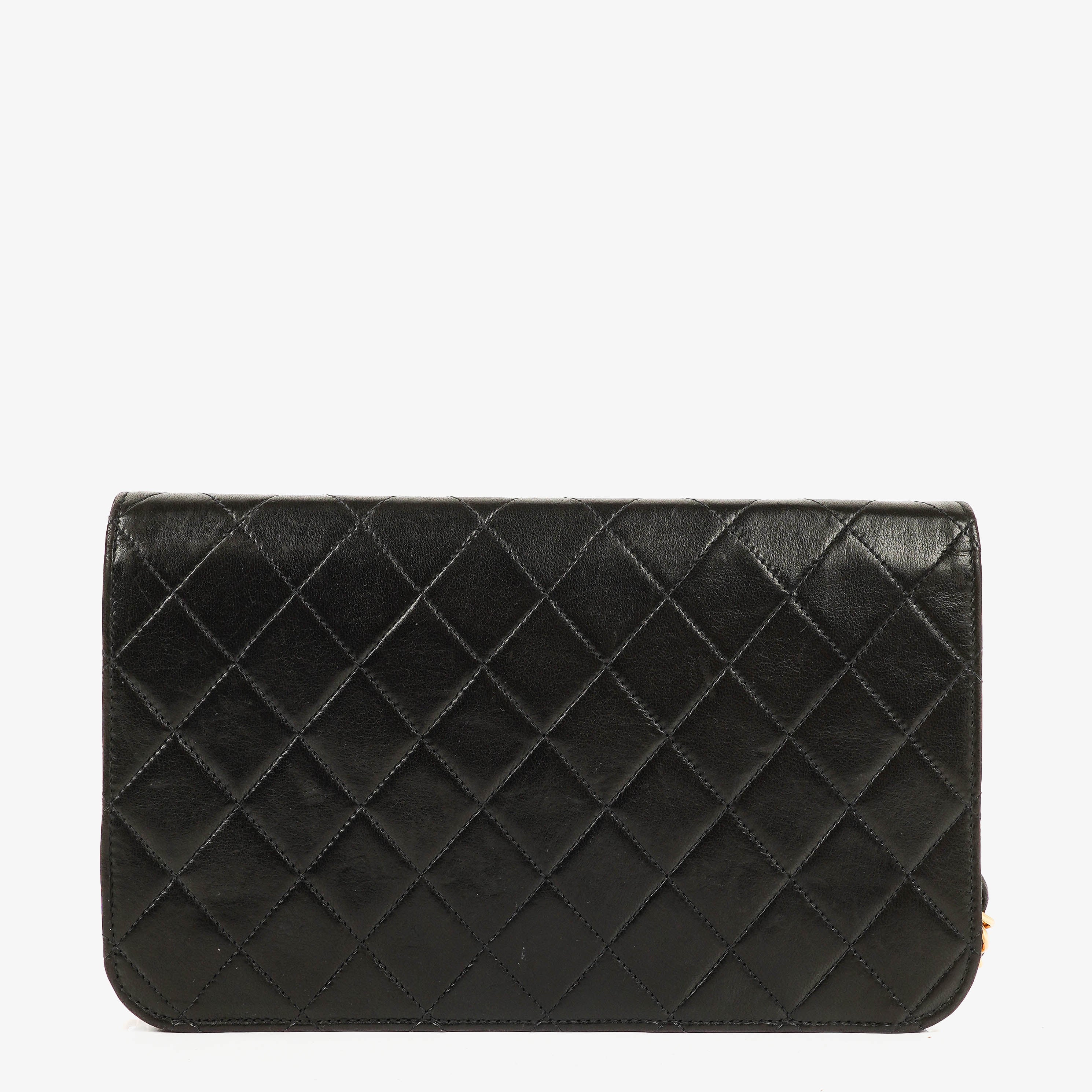 Chanel Classic Full Flap Bag Black Quilted Lambskin 24K Gold-Plated Hardware