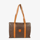 Celine Macadam Triomphe Brown Shoulder Bag