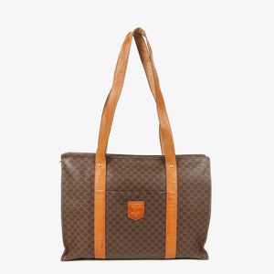 Celine Macadam Triomphe Brown Shoulder Bag